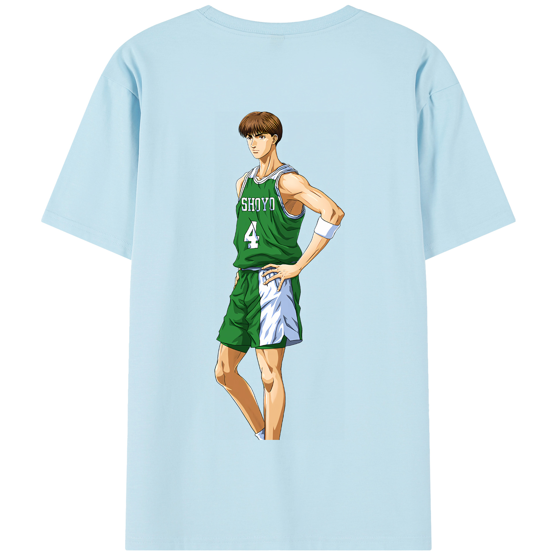 SLAM DUNK／スラムダンク 綿100％半袖Tシャツ（背面プリント）